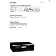 SONY STR-AV500 Manual de Usuario