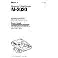 SONY M-2020 Manual de Usuario