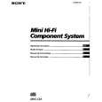 SONY MHC-C33 Manual de Usuario