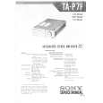 SONY TA-P7F Manual de Servicio