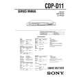 SONY CDP-D11 Manual de Usuario