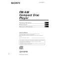 SONY CDX-MP30 Manual de Usuario