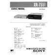 SONY XR7551 Manual de Servicio