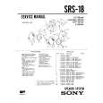SONY SRS18 Manual de Servicio