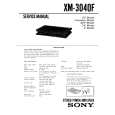 SONY XM3040F Manual de Servicio