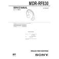 SONY MDRRF830 Manual de Servicio