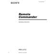 SONY RM-LJ312 Manual de Usuario