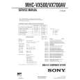 SONY MHCVX500 Manual de Servicio