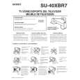 SONY SU40XBR7 Manual de Usuario