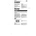 SONY D-802K Manual de Usuario