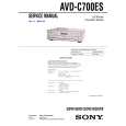 SONY AVDC700ES Manual de Usuario
