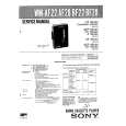 SONY WMBF22 Manual de Servicio