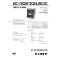 SONY HCDGRX70/J Manual de Servicio