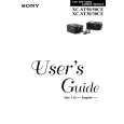 SONY XCST30 Manual de Usuario