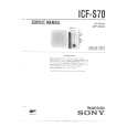 SONY ICFS70 Manual de Servicio