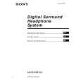 SONY MDR-DS5100 Manual de Usuario