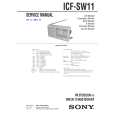 SONY ICFSW11 Manual de Servicio