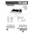 SONY PSLX205 Manual de Servicio