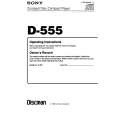 SONY D-555 Manual de Usuario