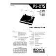 SONY PSX75 Manual de Servicio