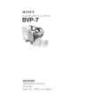 SONY BVP-7 Manual de Usuario