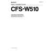 SONY CFS-W510 Manual de Usuario