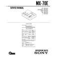 SONY MX70E Manual de Servicio