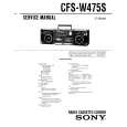 SONY CFS-W475S Manual de Servicio