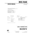 SONY MHCR440 Manual de Servicio