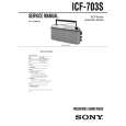 SONY ICF703S Manual de Servicio