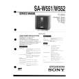 SONY SAW552 Manual de Servicio