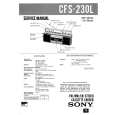 SONY CFS230L Manual de Servicio