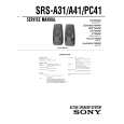SONY SRS-A31 Manual de Servicio