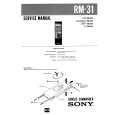 SONY RM31 Manual de Servicio