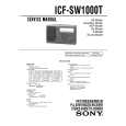 SONY ICFSW1000T Manual de Usuario