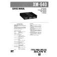 SONY XM640 Manual de Servicio
