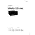 SONY BVWD75 Manual de Usuario