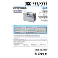 SONY DSCFX77 Manual de Servicio