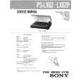SONY PSLX62/P Manual de Servicio