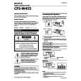 SONY CFS-W455 Manual de Usuario