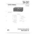 SONY TAEX7.PDF Manual de Servicio