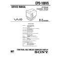 SONY CPD100VS Manual de Servicio
