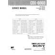 SONY CDX6060 Manual de Servicio