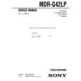 SONY MDRG42LP Manual de Servicio