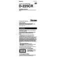 SONY D-225CR Manual de Usuario