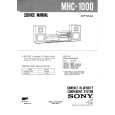 SONY MHC1000 Manual de Servicio