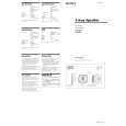 SONY XS-V1333 Manual de Usuario