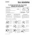 SONY SU36XBR8 Manual de Usuario
