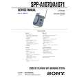 SONY SPPA1070 Manual de Servicio