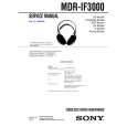 SONY MDR-IF3000 Manual de Servicio